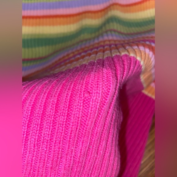 Vintage Ribbed Stripe Mockneck Sweater - Picture 4 of 4